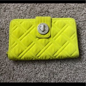 Vera Bradley Neon Turn-lock Wallet!